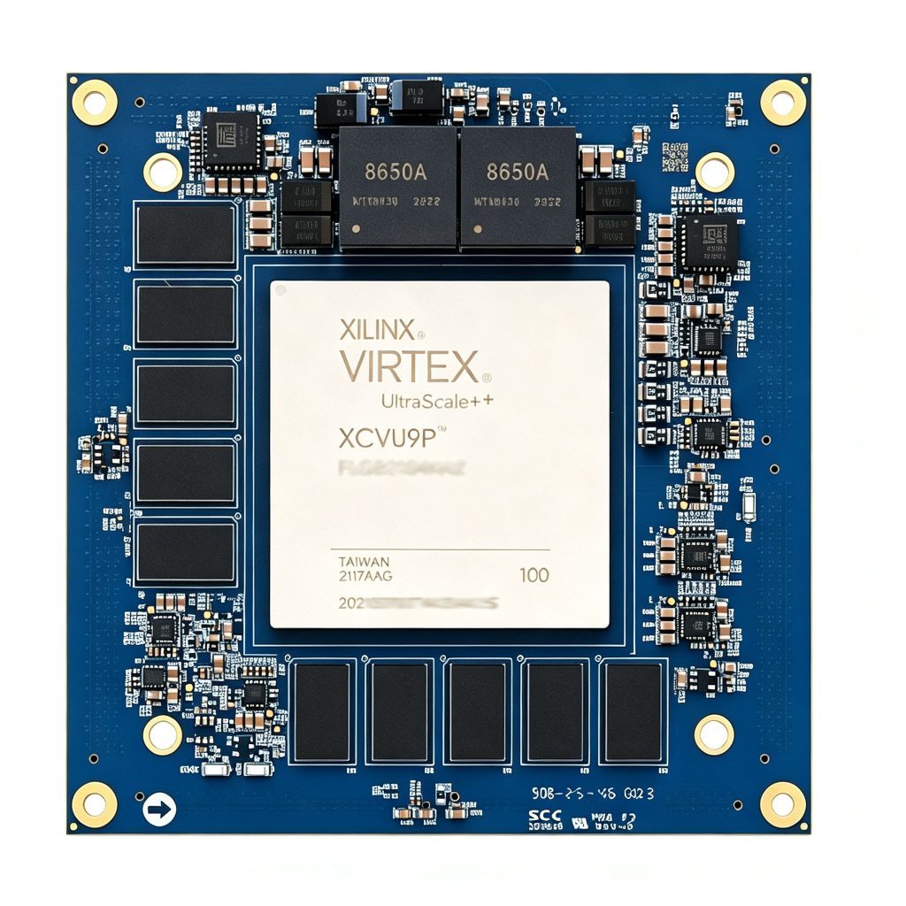 AMD Xilinx XCVU9P Virtex UltraScale+ FPGA 超高端高速光纤核心板